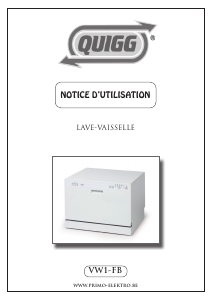 Mode d’emploi Quigg VW1-FB Lave-vaisselle