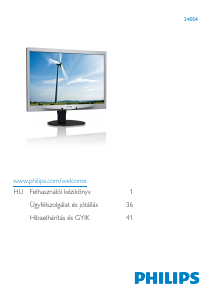 Használati útmutató Philips 240S4LPMB LED-es monitor
