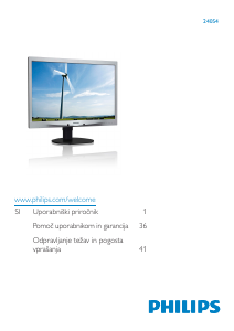 Priručnik Philips 240S4LPMS LED zaslon