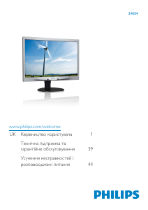 Manual Philips 240S4LPMS Monitor LED