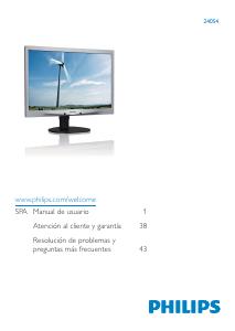 Manual de uso Philips 240S4LPSB Monitor de LED