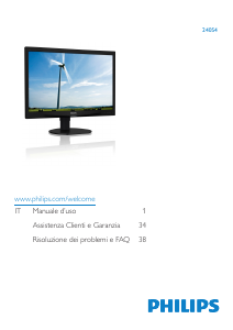 Manuale Philips 240S4QMB Monitor LED