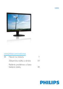 Návod Philips 240S4QMB LED monitor