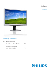 Návod Philips 241B4LPCS LED monitor