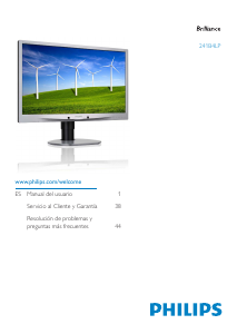 Manual de uso Philips 241B4LPCS Monitor de LED