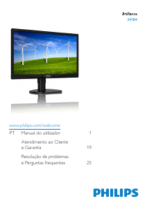 Manual Philips 241B4LPYCS Monitor LED