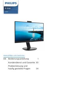 Bedienungsanleitung Philips 241B7QUBHEB LED monitor