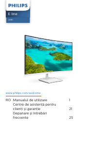 Manual Philips 241E1SCA Monitor LED