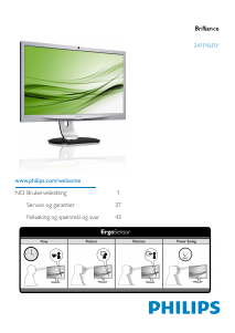 Bruksanvisning Philips 241P4LRYEB LED-skjerm