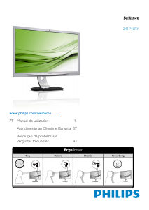 Manual Philips 241P4LRYEB Monitor LED