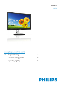 Brugsanvisning Philips 241P4QPYEB LED-skærm