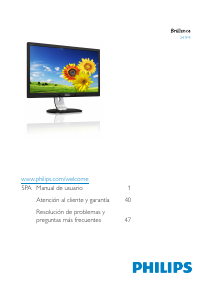 Manual de uso Philips 241P4QPYES Monitor de LED