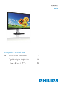 Használati útmutató Philips 241P4QPYKEB LED-es monitor