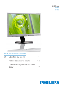 Manuál Philips 241P6QPJES LED monitor