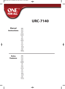 Handleiding One For All URC 7140 Essence 4 Afstandsbediening