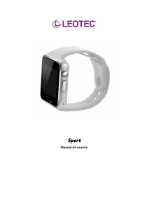 Manual de uso Leotec LESW02W Smartwatch