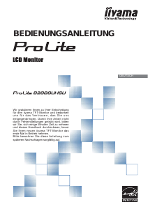 Bedienungsanleitung iiyama ProLite B2888UHSU LCD monitor