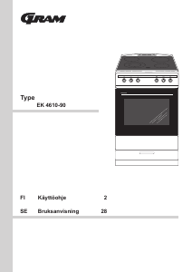 Käyttöohje Gram EK 4610-90 Liesi