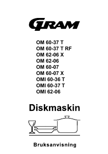 Bruksanvisning Gram OM 62-06 X Diskmaskin