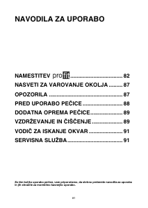 Priročnik Whirlpool AKP 309/IX/03 Pečica