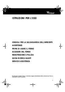 Manuale Whirlpool AKP 311/01 WH Forno