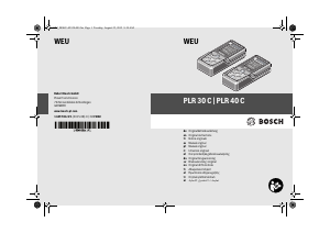 Handleiding Bosch PLR 30 C Afstandsmeter