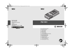 Manual de uso Bosch PLR 50 C Medidor láser