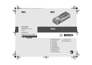 Bedienungsanleitung Bosch Zamo Laser-entfernungsmesser
