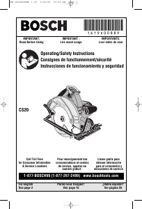 Handleiding Bosch CS20 Cirkelzaag