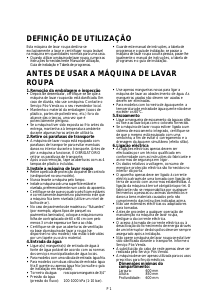 Manual Whirlpool AWOC 8221 Máquina de lavar roupa