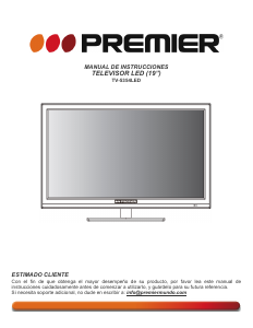 Manual de uso Premier TV-5354LED Televisor de LED