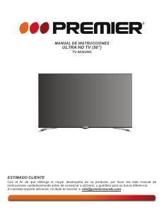 Manual de uso Premier TV-5432UHD Televisor de LED