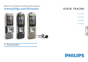 Bedienungsanleitung Philips DVT4000 Voice Tracer Diktiergerät