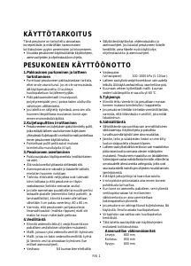 Käyttöohje Whirlpool AWOE 9002 Pesukone