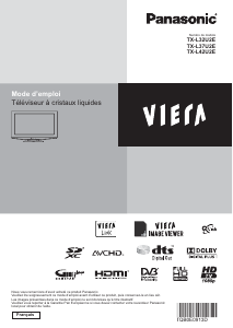 Mode d’emploi Panasonic TX-L42U2E Viera Téléviseur LCD