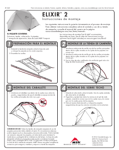 Manual de uso MSR Elixir 2 Carpa de campaña