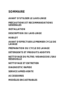 Mode d’emploi Whirlpool AWZ 512 Lave-linge