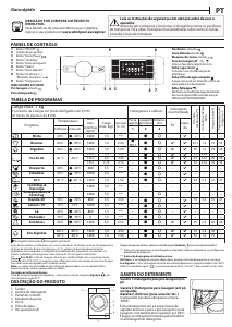 Manual Whirlpool BI WMWG 71483E EU N Máquina de lavar roupa