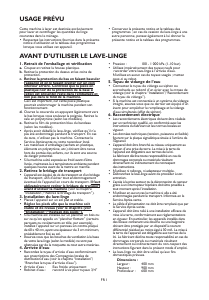 Mode d’emploi Whirlpool Champion 1400 Lave-linge