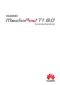 Bruksanvisning Huawei MediaPad T1 8.0 Tablet