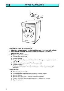 Návod Whirlpool FL 244/1WP Práčka