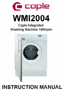 Handleiding Caple WMi2004 Wasmachine