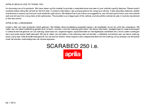 Handleiding Aprilia Scarabeo 250 i.e. (2010) Scooter