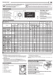 Návod Whirlpool FWSD71283WCV EU Práčka