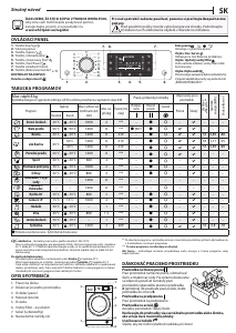 Návod Whirlpool FWSD81283WS EU Práčka