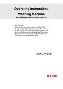 Manual Asko W6424 Washing Machine
