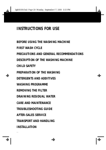 Manual Whirlpool Grand Prix 1000 Washing Machine