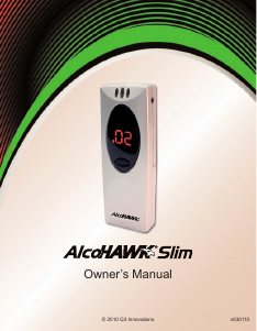 Handleiding AlcoHAWK Slim Alcoholtester