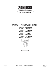 Handleiding Zanussi-Electrolux ZWF 1020 W Wasmachine