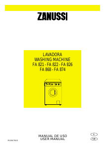 Manual de uso Zanussi FA 821 Lavadora